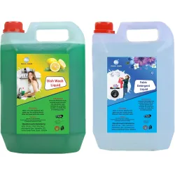 GOVIN WASH Washing machine liquid detergent pack of(2)10 L