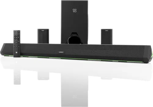 Image of GOVO GOSURROUND 950 500 W Bluetooth Soundbar (Platinum Black, 5.1 Channel)