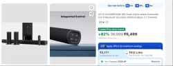 GOVO GOSURROUND 985 525W 5.1 Channel Soundbar with Wireless Subwoofer