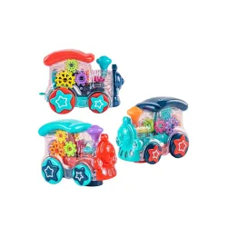 Goyals Transparent Gear Engine Toy with Lights Sound Rotating