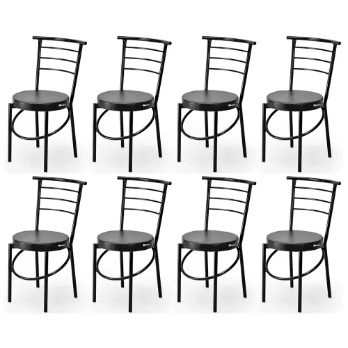 Image of Goyal steel & furniture Durable Office Visitor (8, Black, Standard)