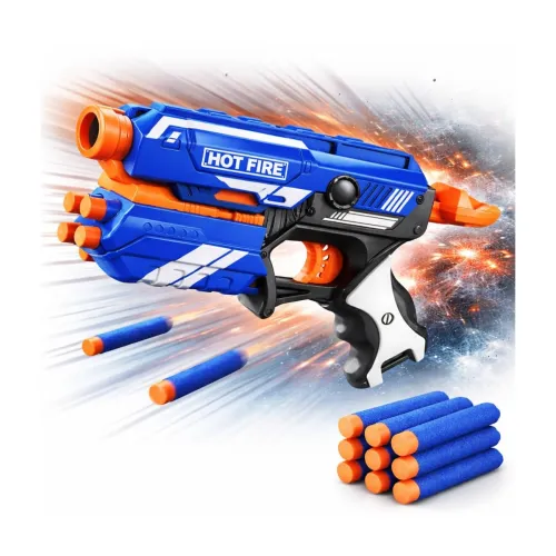 Image of Goyal's Foam Bullet Storm Hot Fire Soft Bullet Gun Toy with 10 Safe Soft Foam Bullets, Fun Target Shooting Battle Fight 