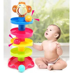 Goyals Monkey Roll Ball Drop Toy for Babies