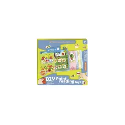 Goyals Montessori Fruits Theme DIY Point Reading Book | Educational Activity Puzzle, Matching Game & Learning Toy for K