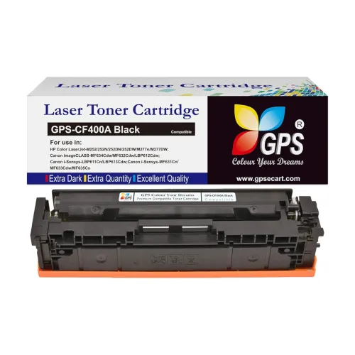 Image of GPS 201A for HP CF400A / 400A Toner Cartridge Compatible HP Color Laserjet Pro M252dw