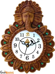 GrabBasket Analog 29 cm X 22 cm Wall Clock 