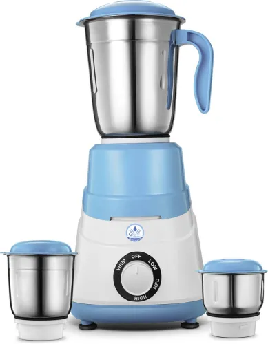Image of Grand plus Sky Blue 550 W Mixer Grinder  (Neo | 3 Jars | White, Sky Blue)