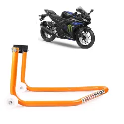 Click to enlarge Grandbiker Rear Wheel Paddock Stand Extra Strong with Swing Arm Rest for R15 all Versions (Orange)