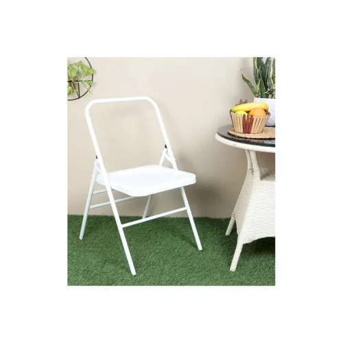 Image of Grandwill Yoga Chair Without Cushion Seat Carbon Steel Backless Folding Chair 