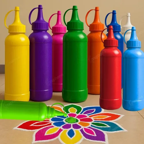 Image of Graphene 10 Rangoli Colour Powder Tube Kit Bottles