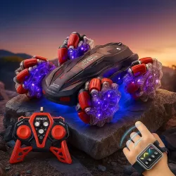 GRAPHENE 2.4G RC Gesture Control Stunt Car 4X4 Hand Sensor 360° Spinning High Speed Crawler Rotating 4WD Remote Control Extreme Drift car Off Road for Adults Boy Girl