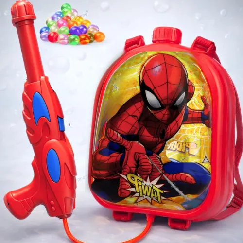 Image of GRAPHENE 3.1L Holi Pichkari Red Water Gun for Kids with 100 Balloons Summer Fun Toy 