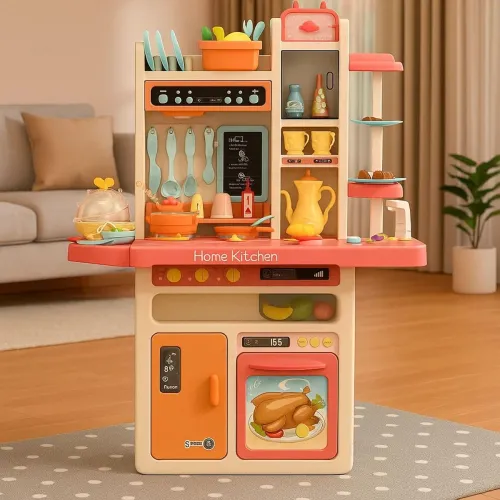 Image of GRAPHENE 42 pcs Kitchen Set for Kids Kitchen Toy Playset Sound Cooking Gas Stove