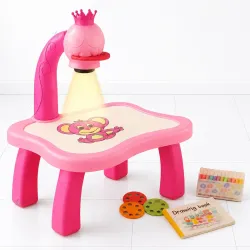 GRAPHENE Drawing Projector Table for Kids Painting Board Kit 24 Patterns Creative Toys for Girl 3+ Year Boy Doodle Led Magic Drawing Pad Draw Smart Sketcher Trace 12 Color Pen Book Education...
