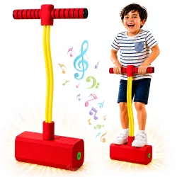 GRAPHENE Foam Pogo Jumper for Girls Kids Bungee Jumping Stick Hopper Toy Safe Balance Bouncing Exercise Stick Helps to Grow Height Indoor Outdoor Activity Toy for Boys Girls Age 2 - 10 Years