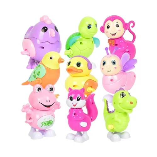 Image of GRAPHENE Pack of 3 Wind-Up Jumping Animal Toys