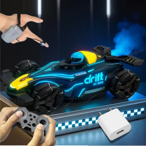 Image of GRAPHENE RC 4x4 Formula F1 Drift Smoke Car Toy 1:14 Scale 2.4Ghz Hand Sensor Gesture Control Sports Racing Car 360° Rota