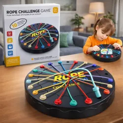 GRAPHENE Rope Challenge Puzzle Board Game for Kids Adult 5-14 Years Knots Untangling Brain Teaser Logic Multi-Level Strategy Travel Family Fun Problem-Solving Memory Stress Relief Educationa...
