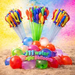 GRAPHENE Set of 3 Bunch 111 Holi Magic Water Balloons Multicolor