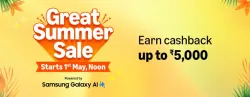 Great Summer Sale Cashback Up to 5000