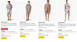 GRECIILOOKS Mens Co-ord Set upto 83% Discount