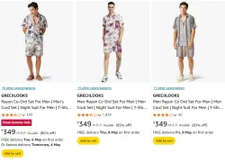 GRECIILOOKS Mens Co Ord Set at Minimum 70% Discount