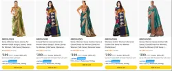 GRECIILOOKS Saree Starting @ ₹399 Sort b