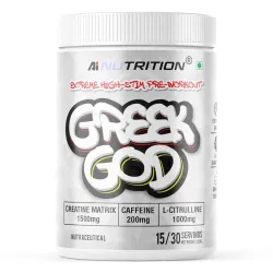 Greek God Pre Workout Extreme High Stim 200mg Caffeine 3000mg Beta-Alanine
