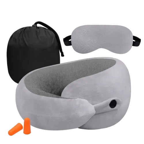 Image of GREELI Premium Memory Foam Travel Neck Pillow