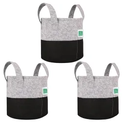 Green Sheep Geo Fabric Grow Bags Gardening Cotton Pots, Po3