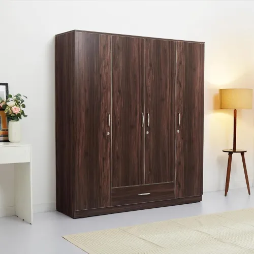 Image of Green Soul Avalon 4 Door Engineered Wood Wardrobe