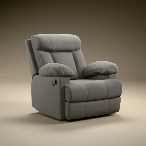 Image of Green Soul Cloud | Single Seater Manual Recliner Sofa | Ultra Soft Suede Fabric