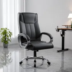 Green Soul Kiev Orthopedic Boss Chair | Leatherette Office Chair | Ergonomic Executive Chair with Spacious Cushioned Sea