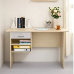 Green Soul Rhine Office Table (2026 Edition) for Home & Office, Lockable Drawer, Computer/Writing Desk for Home, Adults & Students | European Light |3 Year Assurance