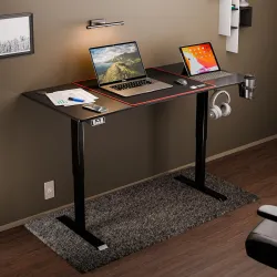 Green Soul Surface Electric Sit Stand Desk | Digital Display with Memory Preset | Times Your Posture with Sedentary Alar