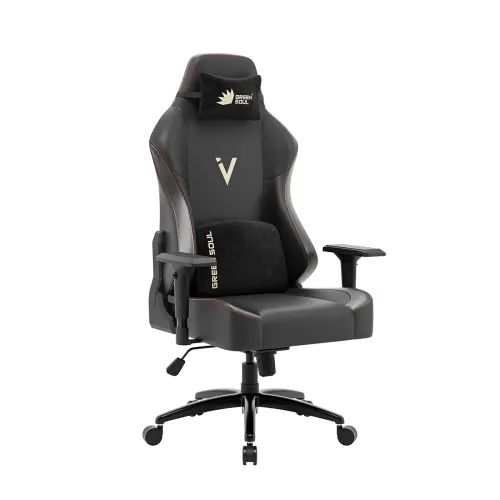 Image of Green Soul Vision Multi-Functional Ergonomic Gaming Chair, Premium Leatherette Chair with Adjustable Neck & Lumbar Pillo