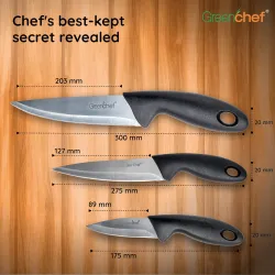 Greenchef 3 Pc Stainless Steel Knife Culter