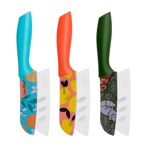 Image of Greenchef 3 Piece Stainless Steel Knife Set