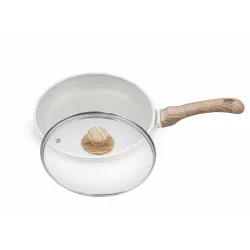 GREENCHEF Aluminium Die Cast Fry Pan with Glass Lid - 240mm 