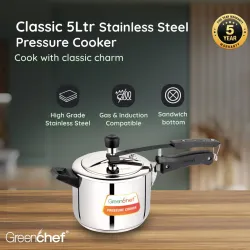 Greenchef Classic 5L Stainless Steel Pressure Cooker