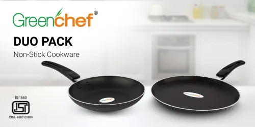 Image of Greenchef Duo Pack ( Black ) Non-Stick Coated Cookware Set