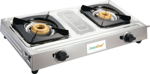 Image of Greenchef Hoop Stainless Steel Manual Gas Stove  (2 Burners)
