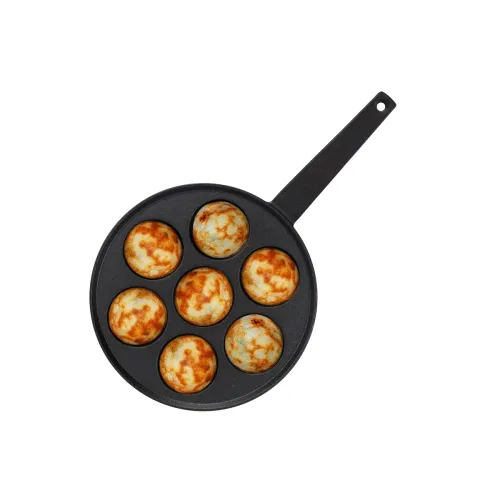 Image of GREENCHEF Pre-Seasoned Cast Iron Zesto Paniyarkkal 7 Pits