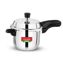 Greenchef Shine Stainless Steel Outerlid Pressure Cooker| Induction and gas