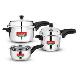 Greenchef Shine Stainless Steel Pressure Cooker Combo