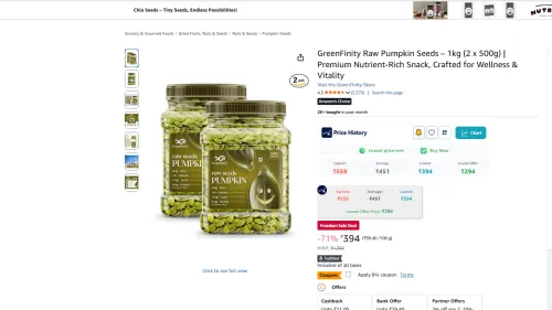 Image of GreenFinity Raw Pumpkin Seeds – 1kg (2 x 500g)
