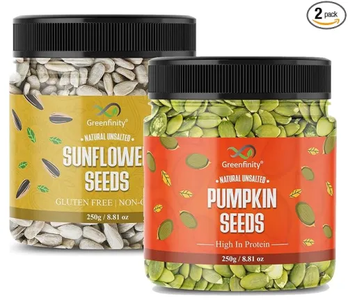 Image of GreenFinity Raw Pumpkin Sunflower Seeds Pack of 2-250g
