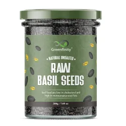 Greenfinity Hygienic Raw Sabja Basil Seeds 200 Grams