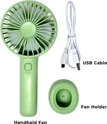 Greenosys Table Fan for Home, Table Fan for Office Desk, High Speed, Table Fan Powerful 4 Inch Rechargeable Mini Fan with, 3 Speed Mode High Speed, Rechargeable Fan, USB Air Cooler, USB Fan....