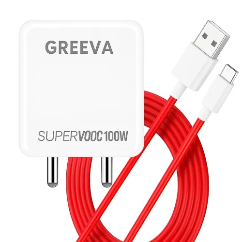 Image of GREEVA 100W SUPERVOOC Fast Charger with Type-C Cable 